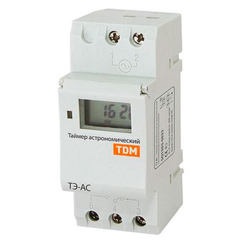 Таймер электронный астрономический ТЭ-АС 16А-DIN TDM SQ1503-0023 - Электрика, НВА - Реле, автоматизация и управление - Таймеры - . Магазин оборудования для автономного и резервного электропитания Ekosolar.ru в Мытищах