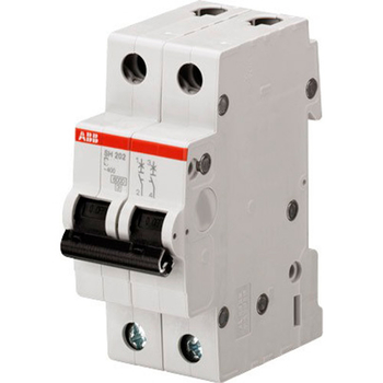 Автоматический выключатель ABB SH202L 2P 16А (С) 4,5kA - Электрика, НВА - Модульное оборудование - Автоматические выключатели - . Магазин оборудования для автономного и резервного электропитания Ekosolar.ru в Мытищах