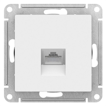 Розетка компьютерная SE AtlasDesign RJ45, белая механизм - Электрика, НВА - Выключатели и розетки - Розетки - . Магазин оборудования для автономного и резервного электропитания Ekosolar.ru в Мытищах