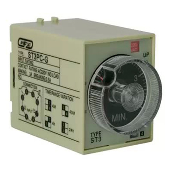 Реле времени 220V ST3PC-G (0.5-4min/40min/4h/24h) Энергия - Электрика, НВА - Реле, автоматизация и управление - Реле времени - . Магазин оборудования для автономного и резервного электропитания Ekosolar.ru в Мытищах