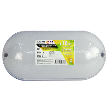 Банник LT-LBWP-03-IP65-18W-6500К LED овальный - Светильники - Для ЖКХ - . Магазин оборудования для автономного и резервного электропитания Ekosolar.ru в Мытищах