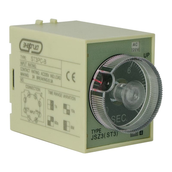 Реле времени 220V ST3PC-B (0.1-1s/10s/60s/6 min) Энергия - Электрика, НВА - Реле, автоматизация и управление - Реле времени - . Магазин оборудования для автономного и резервного электропитания Ekosolar.ru в Мытищах