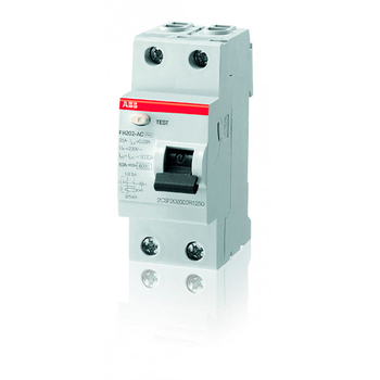 ABB FH202AC УЗО 2P 40A 30mA (AC) - Электрика, НВА - Модульное оборудование - Узо - . Магазин оборудования для автономного и резервного электропитания Ekosolar.ru в Мытищах