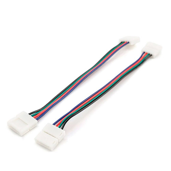 Комплект коннекторов Apeyron Electrics 09-12 (2 клипсы с проводами) для RGB-светодиодной ленты 12В IP20 10 мм - Светильники - Cветодиодные ленты - . Магазин оборудования для автономного и резервного электропитания Ekosolar.ru в Мытищах