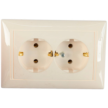 Розетка Legrand Valena 2X2К+З в сборе белая - Электрика, НВА - Выключатели и розетки - Розетки - . Магазин оборудования для автономного и резервного электропитания Ekosolar.ru в Мытищах