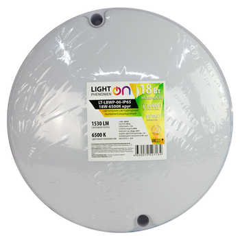 Банник LT-LBWP-06-IP65-18W-6500К LED круглый - Светильники - Для ЖКХ - . Магазин оборудования для автономного и резервного электропитания Ekosolar.ru в Мытищах