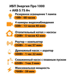 ИБП Энергия Про 1000 + Аккумулятор S 75 Ач - 12В (700Вт - 59мин) - ИБП и АКБ - ИБП для котлов - . Магазин оборудования для автономного и резервного электропитания Ekosolar.ru в Мытищах
