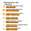 ИБП для котла Энергия Про 1000 + Аккумулятор 150 Ач 12 В (700Вт - 117мин) - ИБП и АКБ - ИБП для котлов - . Магазин оборудования для автономного и резервного электропитания Ekosolar.ru в Мытищах
